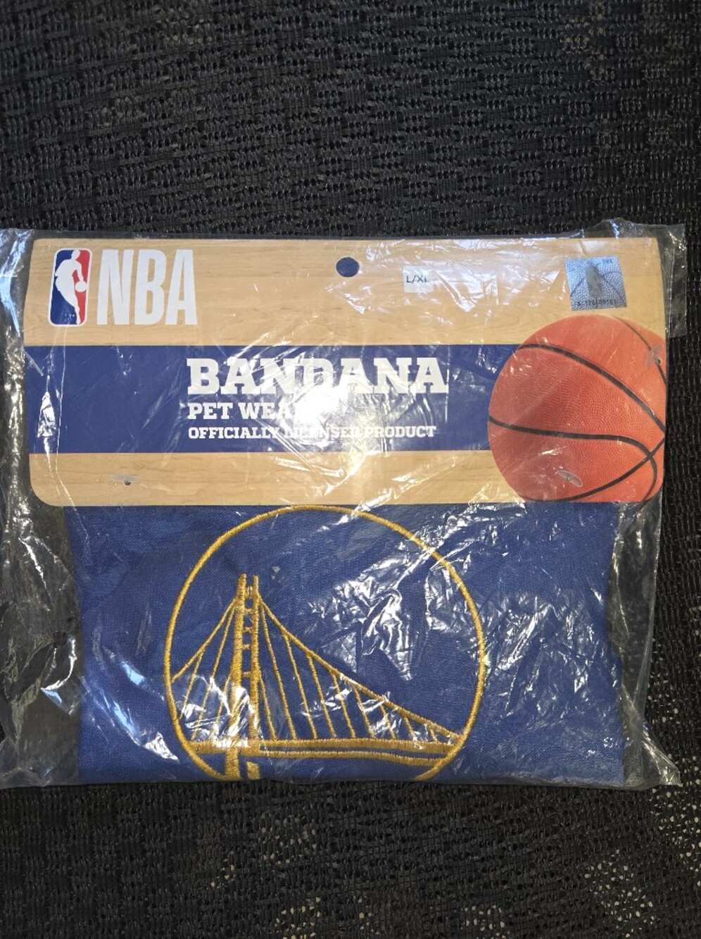 NBA Golden State Warriors Blue & Gold Pet Bandana - Team Logo